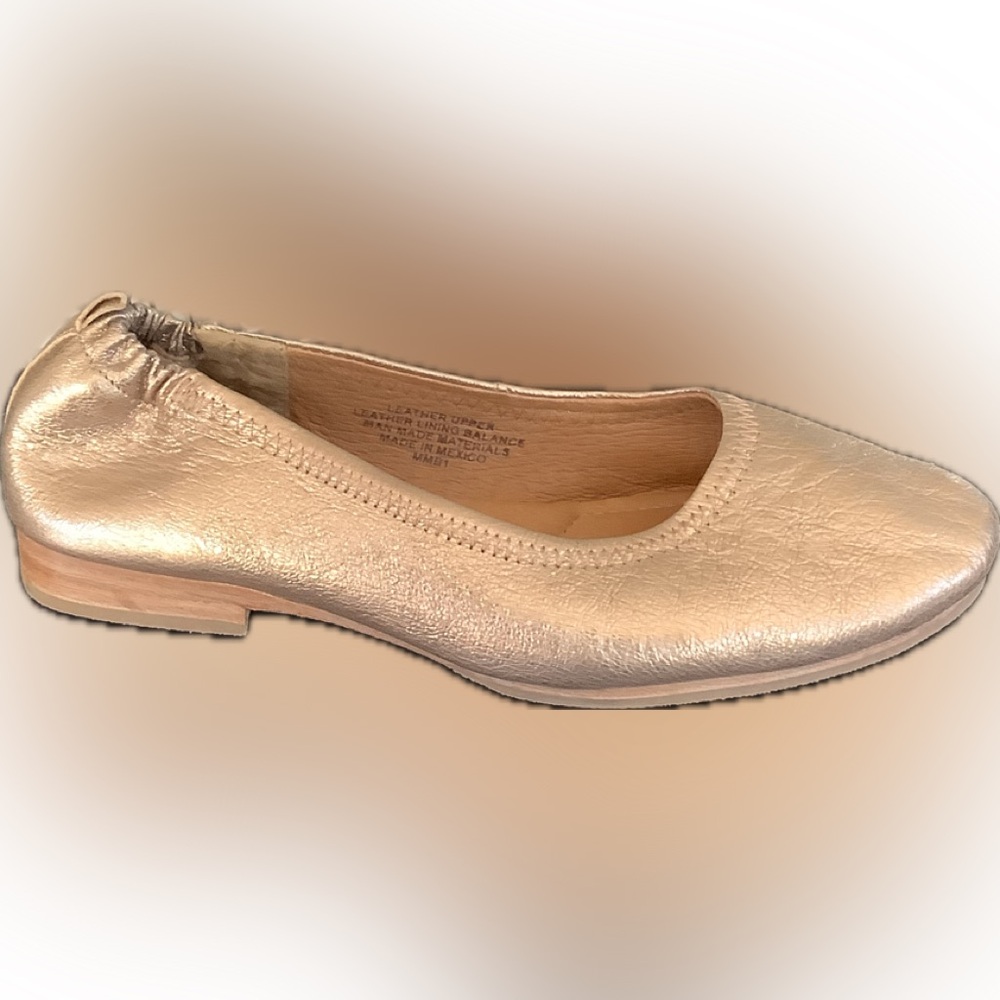 Sofft Kenni Leather Rose Gold Ballet Flats Sz 8.5